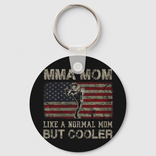 Mama wie eine normale Mama, aber Cooler Muttertag Schlüsselanhänger (Vorderseite)