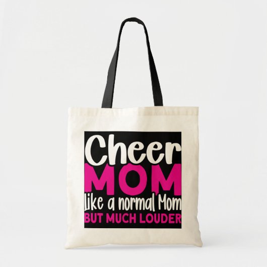 Mama wie eine normale Mama Cheerleading Mama Tragetasche (Vorne)