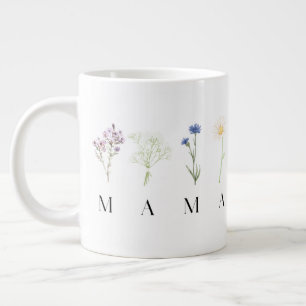Mama Wild Floral Muttertags- oder Geburtstagsgesch Jumbo-Tasse