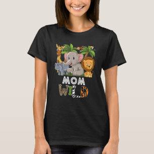 Mama Wild Zoo Thema Geburtstag Safari Jungle Match T-Shirt