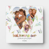 Mama Wildblume Typografie Art 4 Foto Fotoplatte (Vorderseite)