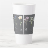 Mama Wildflower Mother's Day Gift Milchtasse (Vorderseite)