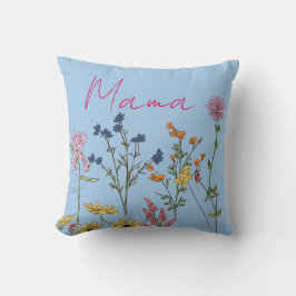 Mama wildflowers gift kissen