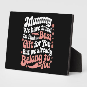 Mama wir haben versucht das beste Geschenk für dic Fotoplatte