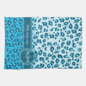 Mama wir Liebe Sie blaue Leoparden Küchentücher dr (Horizontal)
