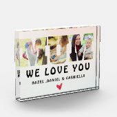 Mama Wir Liebe Sie Custom Mütter Day FotoCollage Fotoblock (Links)