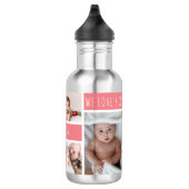 Mama Wir Liebe Sie Foto Collage Personalisiert Edelstahlflasche (Rechts)