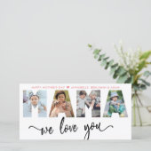 Mama wir Liebe Sie FotoCollage (Stehend Vorderseite)