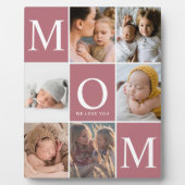 Mama Wir Liebe Sie FotoCollage Fotoplatte (Vorderseite)