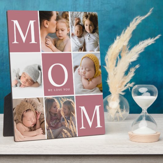 Mama Wir Liebe Sie FotoCollage Fotoplatte (Seite)