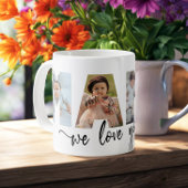 Mama wir Liebe Sie FotoCollage Kaffeetasse