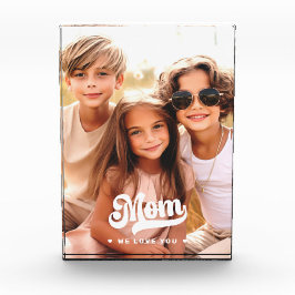 Mama wir Liebe Sie Herzen Mütter Tag Foto Block