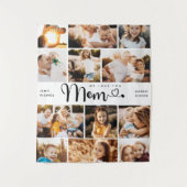 Mama Wir Liebe Sie hören Moderne FotoCollage Wandteppich (Vorderseite)