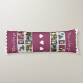 Mama wir Liebe Sie Kinder 6 FotoCollage Seitenschläferkissen (Rückseite)