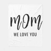 Mama Wir Liebe Sie Mütter Tag Foto Fleecedecke (Vorderseite)