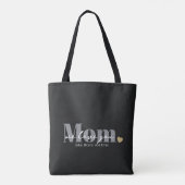Mama wir lieben dich Black Script Tasche (Rückseite)