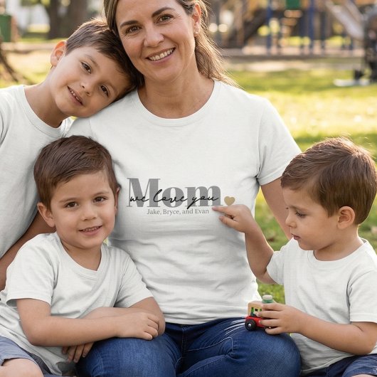 Mama wir lieben dich Black Script Tri-Blend Shirt