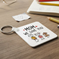 Mama wir lieben dich Kinder und Hund Familiennamen