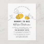 Mama wird Baby-Dusche Einladungspostkarte (Vorderseite)