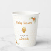 Mama wird Baby Shower Paper Cup Pappbecher (Rückseite)
