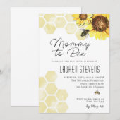 Mama wird Biene Baby Shower Einladung (Vorne/Hinten)