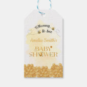 Mama wird Biene Baby Shower Geschenkanhänger (Vorderseite)