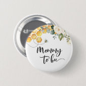 Mama wird Biene Button (Vorne & Hinten)