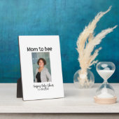 Mama wird Biene Foto Name Baby Shower Datum Fotoplatte (Seite)