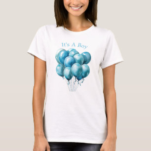 Mama-wird-blau-Balloons Es ist ein Junge T-Shirt