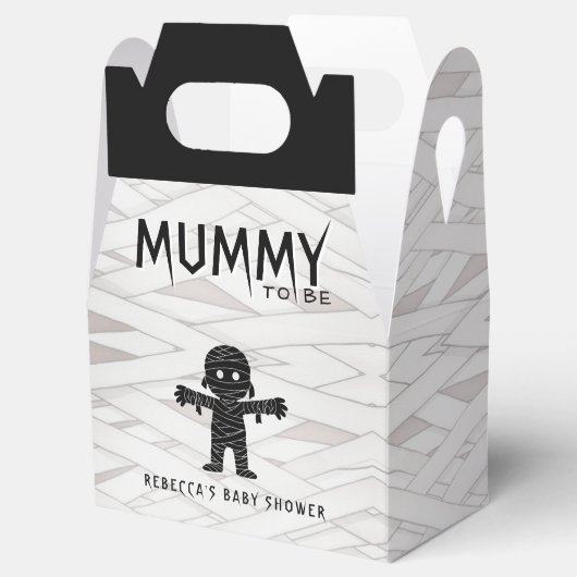 Mama wird Halloween-Kinderdusche Geschenkschachtel (Geöffnet)