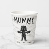 Mama wird Halloween-Kinderdusche Pappbecher (Vorderseite)