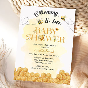 Mama wird zur Biene Baby Shower Einladung