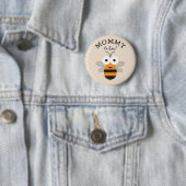 Mama wird zur Biene, Baby Shower Honigbiene Button (Beispiel)
