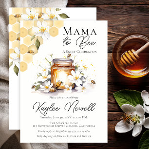 Mama wird zur Biene Honey Bee Baby Shower Einladung