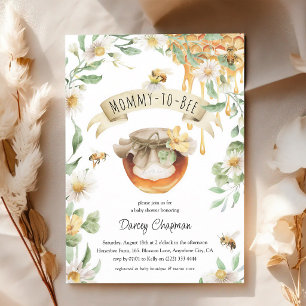 Mama wird zur Bienen-Honig-Baby-Party Einladung