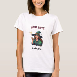 Mama Witch Halloween Personalisierter T - Shirt