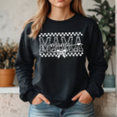 MAMA with Checks and a Bow Sweatshirt