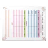 Mama Wochenmagazin & Lebensmittelliste Notizblock (Vorderseite)