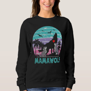 Mama Wolf Mutter von Wolfs Ideen für Mama Mutter Sweatshirt