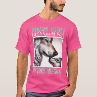 Mama Wolf Muttertag Wolf für Frauen Wolf m T-Shirt