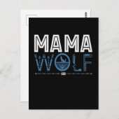 Mama Wolf Native American Art Mutter Postkarte (Vorne/Hinten)