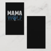 Mama Wolf Native American Art Mutter Visitenkarte (Vorne/Hinten)