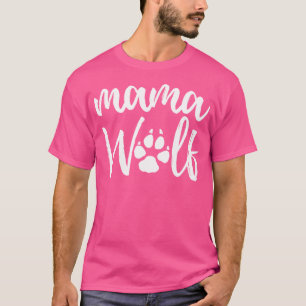 Mama Wolf Wilves Lover Mama Mutter Frauen T-Shirt