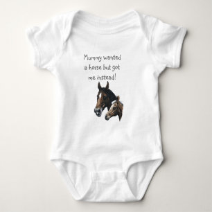 Mama wollte einen Pferde… Baby-Strampler Baby Strampler