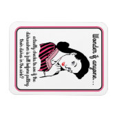 Mama Wondern Retro Fun Kitchen Magnet (Horizontal)