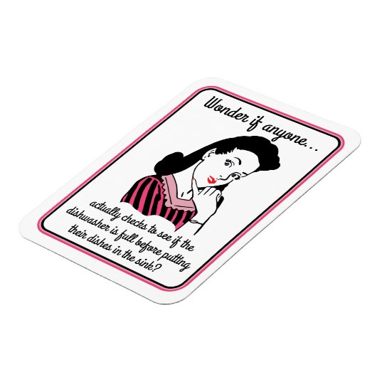 Mama Wondern Retro Fun Kitchen Magnet (Linke Seite)