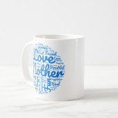 Mama Word Cloud Kaffee Tasse vorhanden (Vorderseite Links)