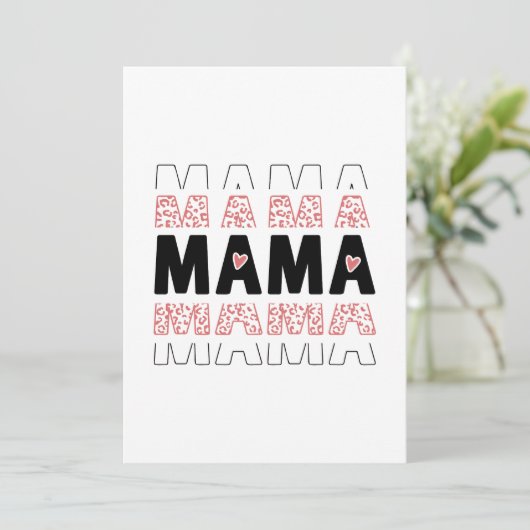 MAMA Word Design – Stylish Gift Idea (Stehend Vorderseite)