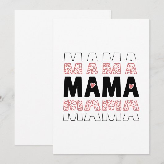 MAMA Word Design – Stylish Gift Idea (Vorne/Hinten)