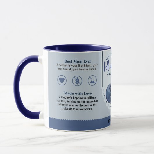 Mama World Class Blueberry Liebe Jam Tasse (Links)